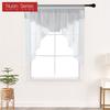 1 шт. серия Nuan, модная двухцветная тюль-подзор для двери, занавеска с коротким стержнем, декоративная занавеска для окна, кухни