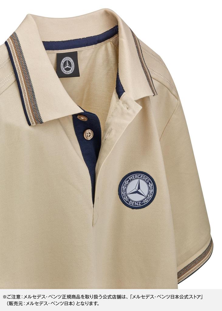 Collection Genuine Polo Size Small Mercedes-Benz Men's Shirt, Cream,