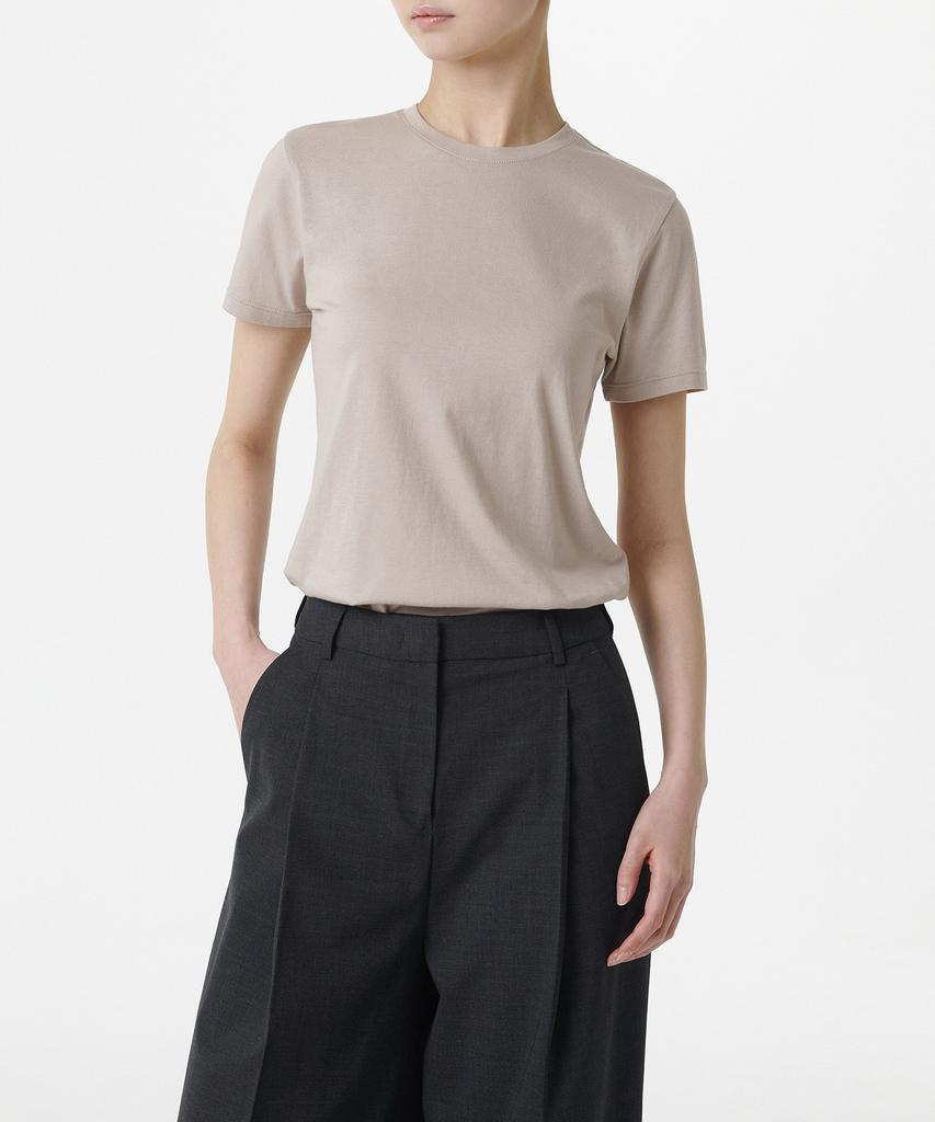 MUSINSA STANDARD WOMAN Women'S Modal Blend Basic Crew Neck T-Shirt [Light Beige]