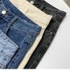 Korean High-Waist A-Line Denim Shorts for Women - Summer Wide Leg, Loose Fit Trend