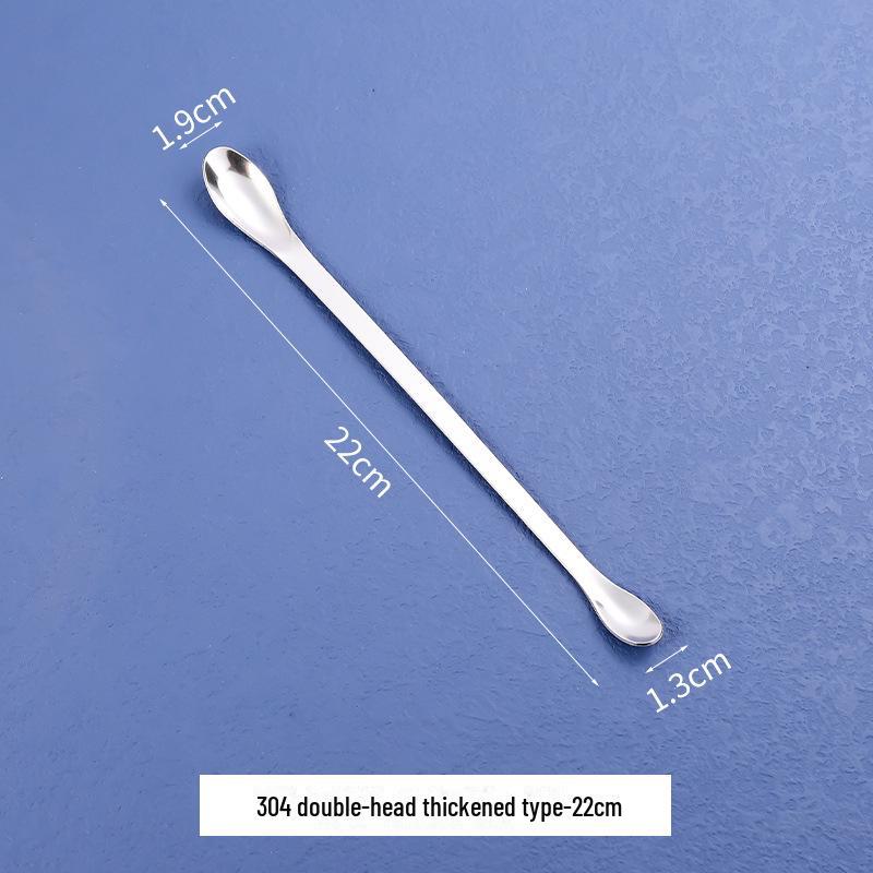 Медицинская ложка из нержавеющей стали для упаковки косметики — вариант с одной или двумя головками