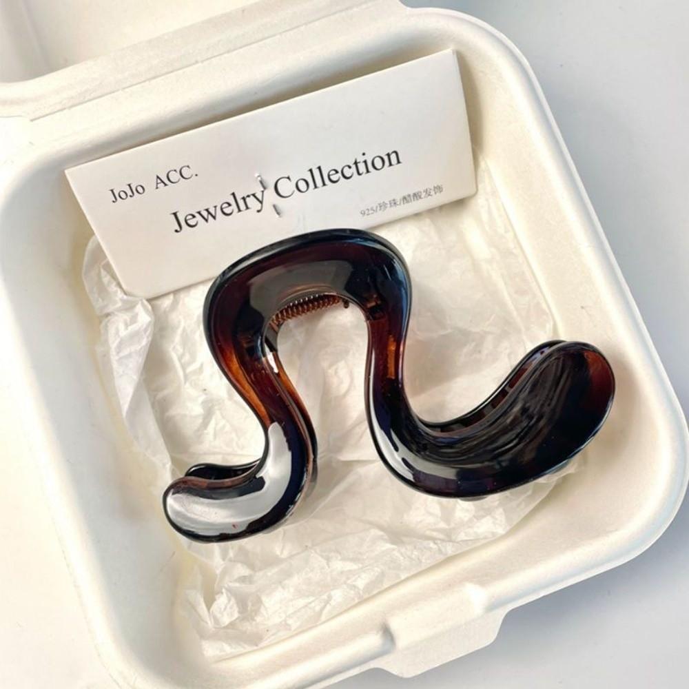 Matte Finish Shark Clip Large Ponytail Clip New Acrylic Hair Claw  Headwear Accessories