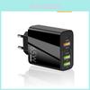 Новое Быстрое Зарядное Устройство для Телефона Pd65w с 3 USB-портами Европейский и Американский Pd+3USB Адаптер