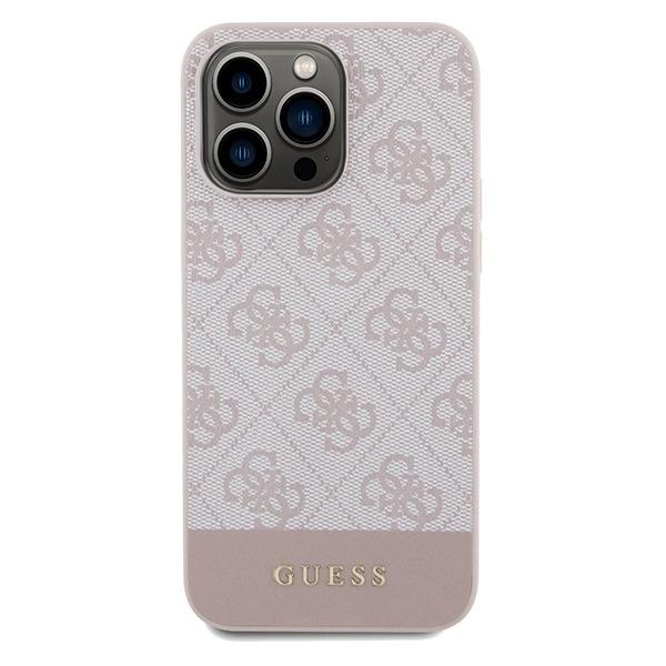 Guess 4G Stripe Collection Case For Iphone 14 Pro - Pink