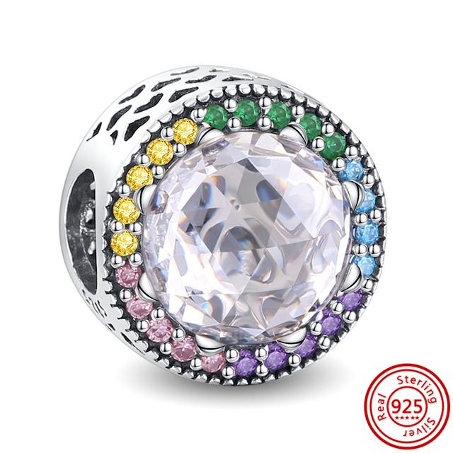 Красочные муранские стеклянные бусины с цветком в виде сердца, пузырьков и листьев, очаровательные браслеты, ювелирные изделия из 100% стерлингового серебра 925 пробы