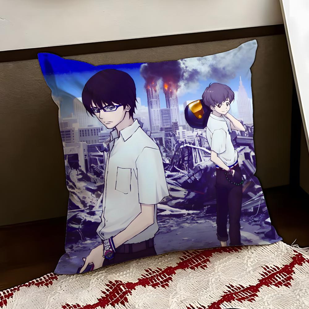 Аниме Zankyou no TTerror Наволочка Двусторонняя Мягкая Прочная Подушка Чехол для Дома Автомобиля Многоцелевое Использование для Ежедневного Комфорта