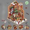 Рождественские наклейки-сцены, Рождественский подарок, Дом для веселого коллажа и снятия стресса, Миниатюрная сцена мира
