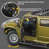 Моделирование 1:18 Hummer H2 Alloy Offroad Vehicle Литая металлическая модель для дома Украшения для дома Звук и свет Инерционный детский игрушечный автомобиль Подарок на день рождения мальчика