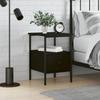 VidaXL Bedside Table Black 34x36x50 Cm Engineered Wood 826043