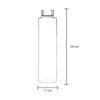 Borosilicate Glass Fridge Bottle with Leak Proof Stainless Steel Cap | 1000 Ml
