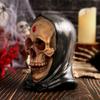 Украшения в виде скелета на Хэллоуин, статуэтка из смолы черепа, подвеска для авто, декоративный череп, украшение для гостиной, спальни