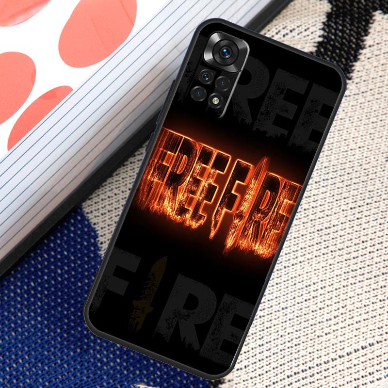 Чехол Free Fire Game для Xiaomi Redmi Note 12 8 9 10 11 Pro 9S 10S 11S 8T Redmi 10 12C 9C 10A 10C Coque