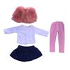 Doll's Clothing For18cm Doll Fashionable Suit Wool Game Toy Sweater Pants Hat Change Gift Acces A1L4