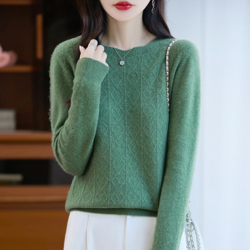 Женский кашемировый свитер Qinghe кашемир 30% кашемир 70% шерсть осенне-зимний пуловер теплый и модный