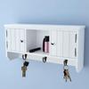 VidaXL Wall-mounted Cabinet for Keys and Jewelry with Doors and Hooks