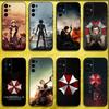 Чехол для телефона R-Resident Evil для Samsung S24, S21, S22, S23, S30, Ultra, S20, Plus, Fe, Lite, Note, 10, 9, 5G Черный Мягкий
