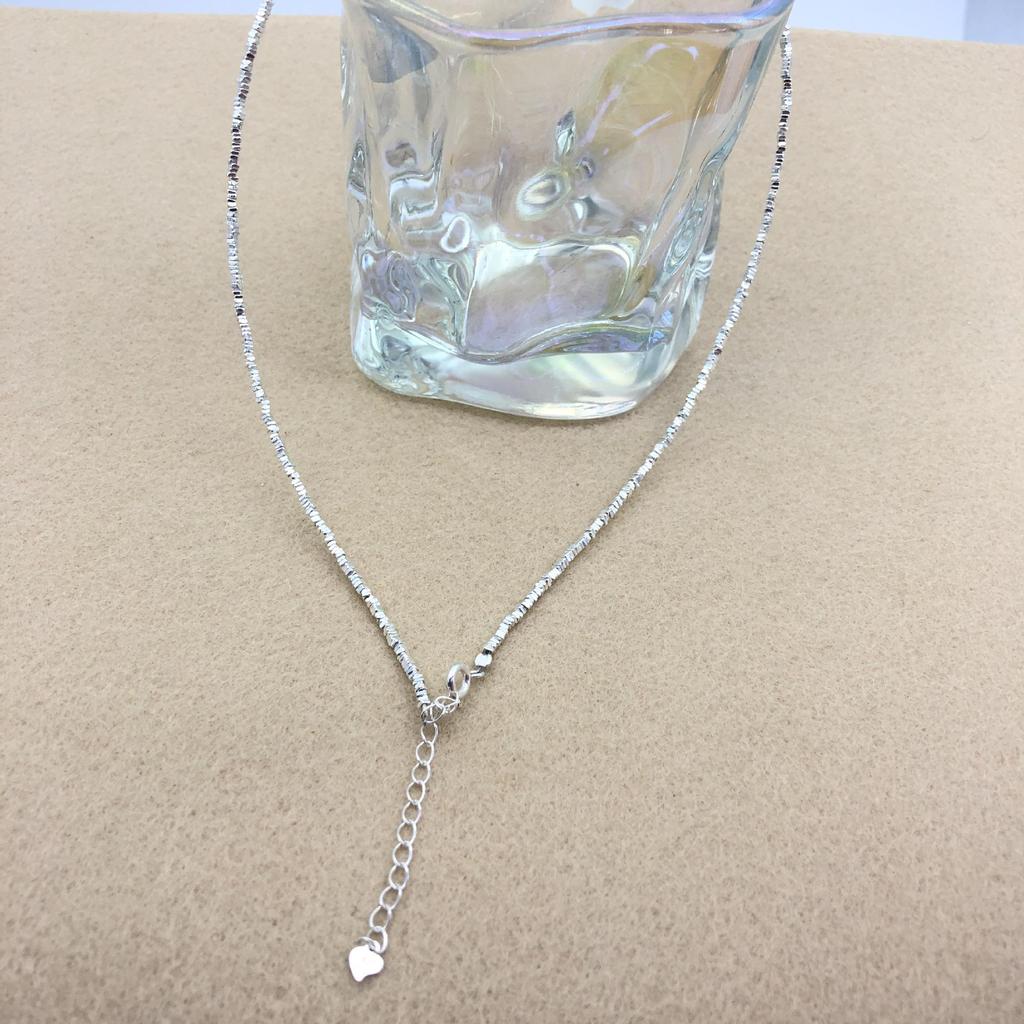 Ожерелье с градиентом из стерлингового серебра с аквамариновым оттенком - легкая роскошная цепочка на ключицу для женщин