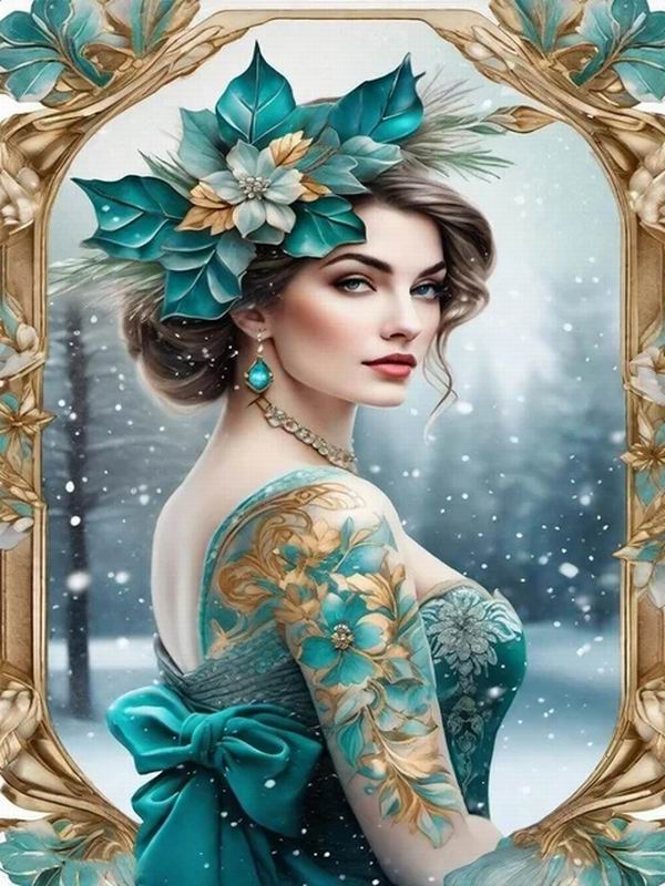Diamond Painting New Collection 2024 Elegant and Noble Woman Diy Full Square Round Drill Rhinestone Embroidery Girl Mosaic Cross Stitch Kits