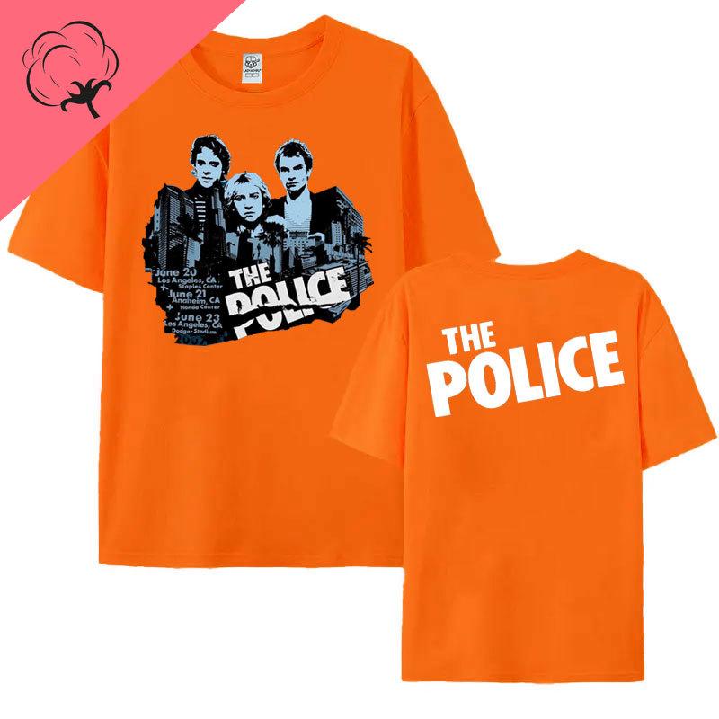 Футболка группы The Police Ghost in The Machine Tour 1982 Унисекс Женская футболка Винтажная Уличная одежда Харадзюку Готическая Хлопковая одежда