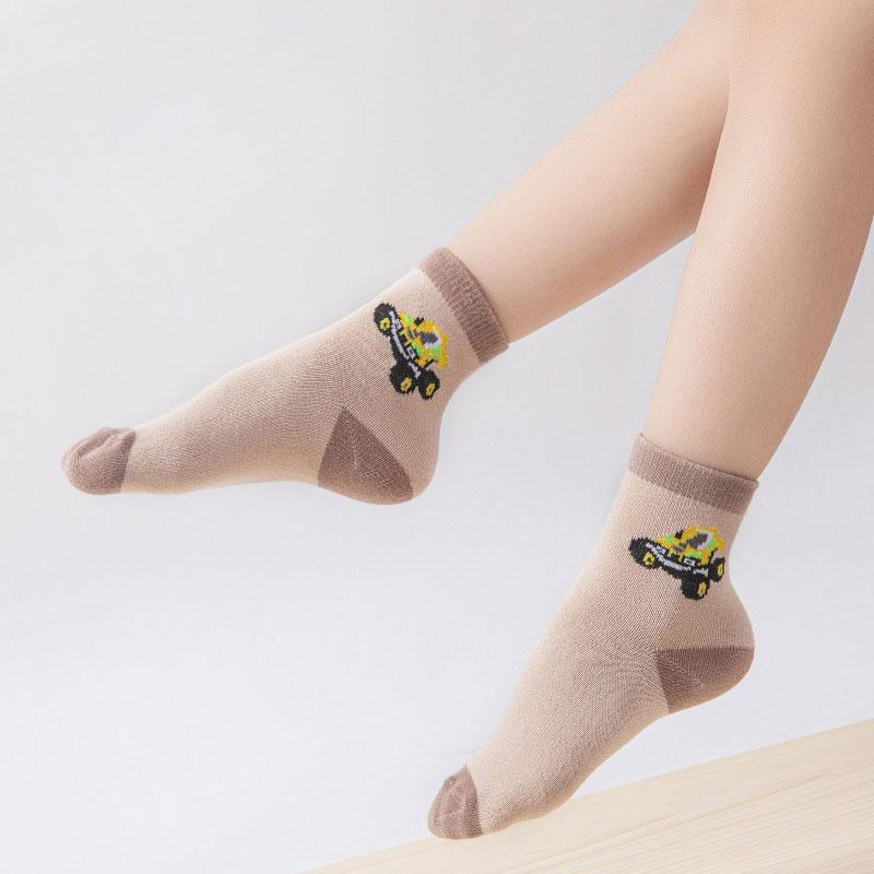5 Pair Lot Anime Socks For Children Funny Socks For Boys Sport Socks Cotton