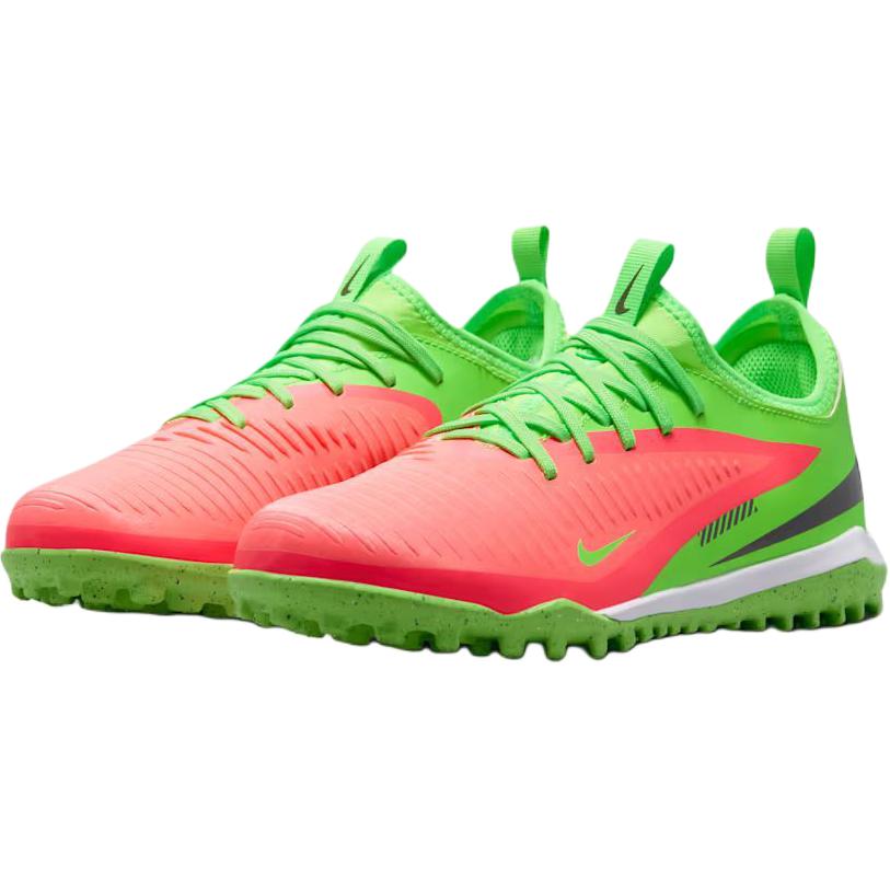 Nike Младший. Кроссовки для детей Phantom 6 Low Academy TF GS Эрлинг Холанд Зеленый Hot-Punch Зеленый-Strike HQ2040-603