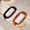 Plastic Suction Cup Soap Dish With Drain Water Multifunctional Drain Soap Box Kithcen Sponge Container Bathroom Supplies