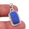 Натуральный лазурит, драгоценный камень, стерлинговое серебро 925 пробы, подарочный кулон 1,50 дюйма J0U45