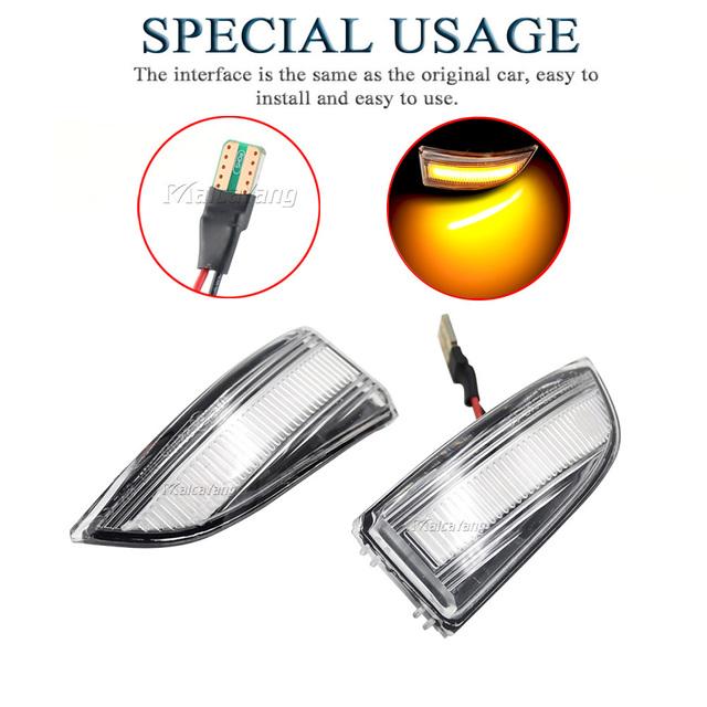 For Renault Megane 3 MK3 III RS 2008-2016 BZ KZ DZ Dynamic Blinker Indicator Mirror Turn Light Signal