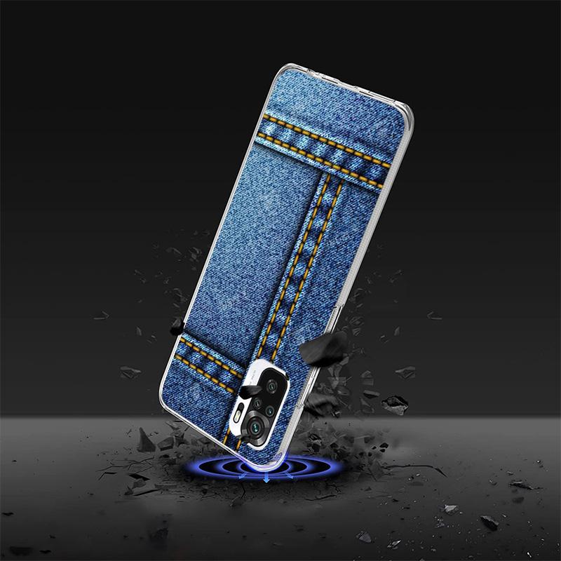 Jeans Cowboy Denim Printed Cover Phone Case For Xiaomi Redmi Note 15 14 13 12 11 10 Pro Plus 14S 12S 11S 11T 11E 10S Soft Fundas