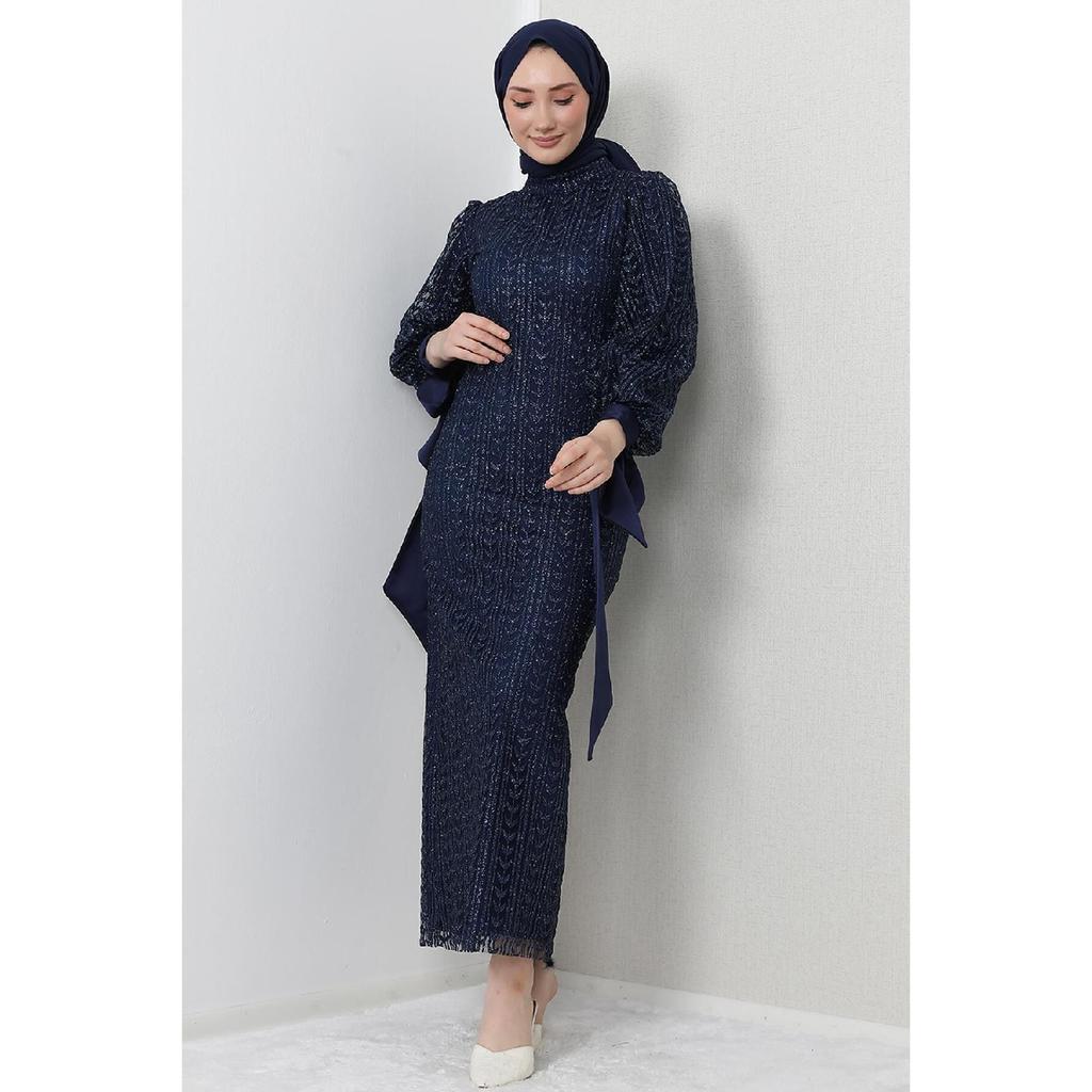 Nci Hijab Evening Dress Gold