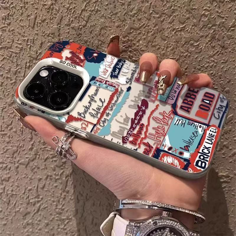Новая модель подходит для чехла для мобильного телефона iphone17 Apple 15promax/14/13pro/12 модный крутой английский 16