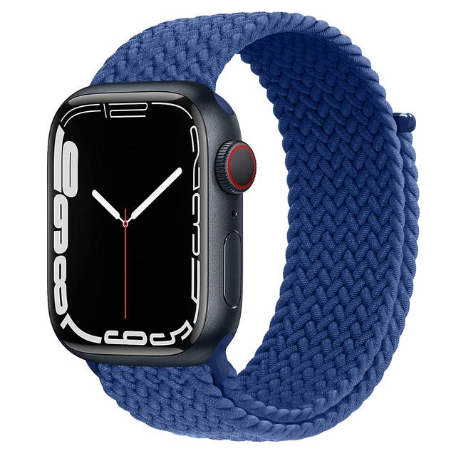 Ремешок для Apple Watch 44 мм 40 мм 45 мм 41 мм 42 мм ultra 49 мм correa Плетеный браслет Solo Loop Apple watch series 7 3 5 se 6 8