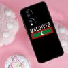 Чехол-карта Мальдивы для Honor Magic 6 5 7 Lite Honor 200 Pro 50 70 90 Lite X9b X9a X8b X8a X8 X9 X9c