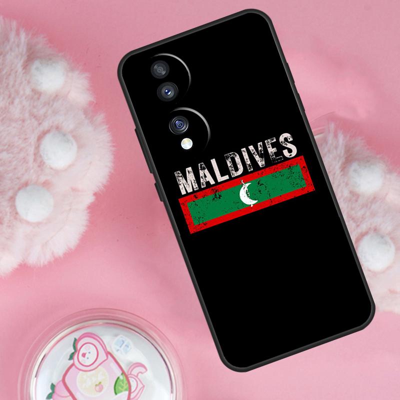 Чехол-карта Мальдивы для Honor Magic 6 5 7 Lite Honor 200 Pro 50 70 90 Lite X9b X9a X8b X8a X8 X9 X9c