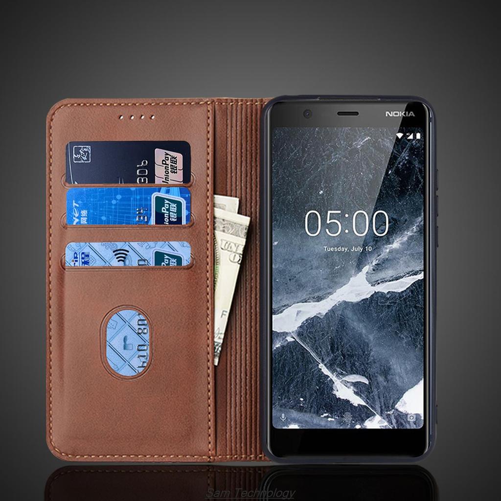 Магнитный притяжение кожаный чехол для Nokia 5.1 держатель для карт кобура флип-чехол для Nokia 5.1 кошелек телефон сумки Fundas Coque