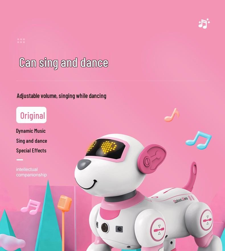 BG1533 Stunt Robot Dog: Electric Remote-Control Pet with Gesture Sensing and Somersault Capabilities.