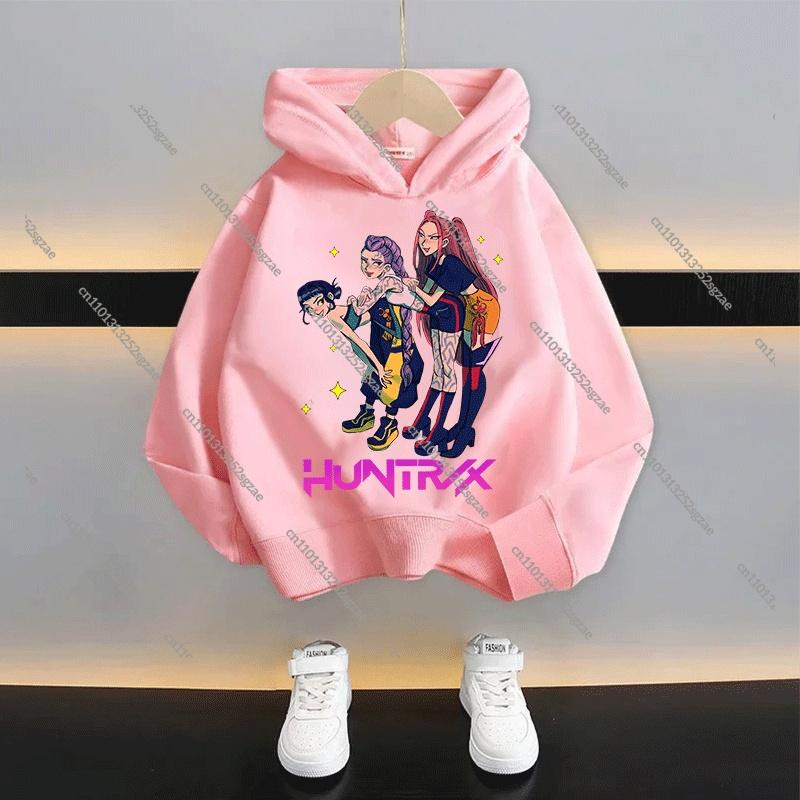 KPop Demon Hunters Kids Cartoon Hoodie 2025: Cool Unisex Pullover For Boys & Girls Casual New Style Sweatshirt
