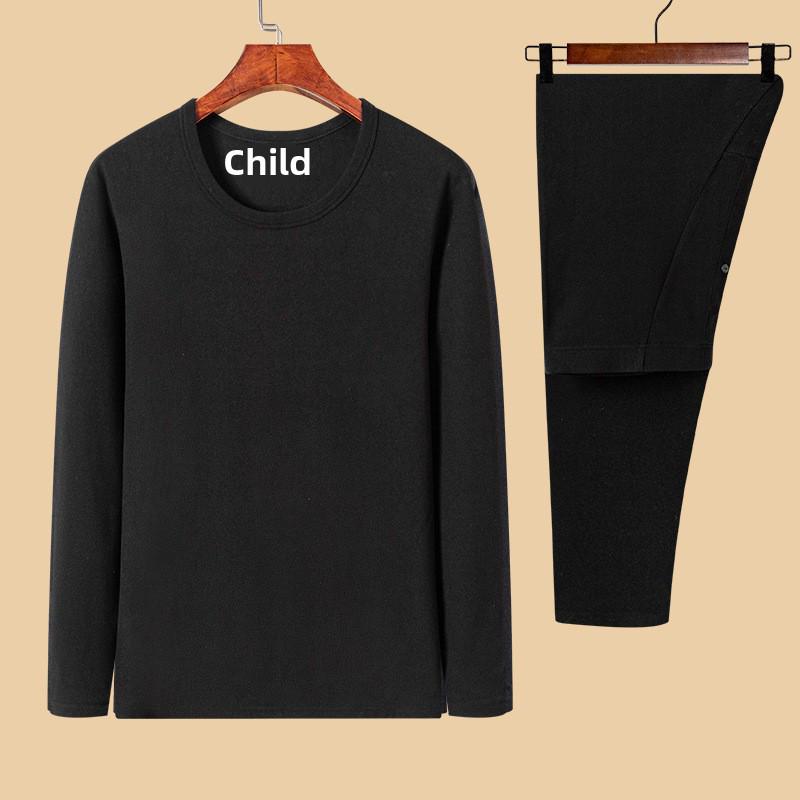 Мужской комплект термобелья из немецкого бархата - утепленный топ с длинными рукавами и брюки для зимы и осени