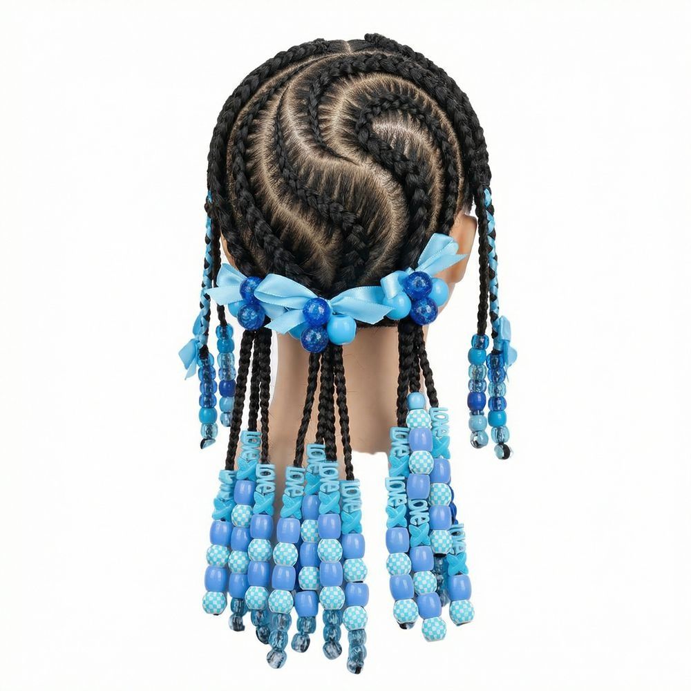 Multi-Color Acrylic Dreadlock Beads DIY Dreadlock Braids Decor Painless Braiding Beads Kids