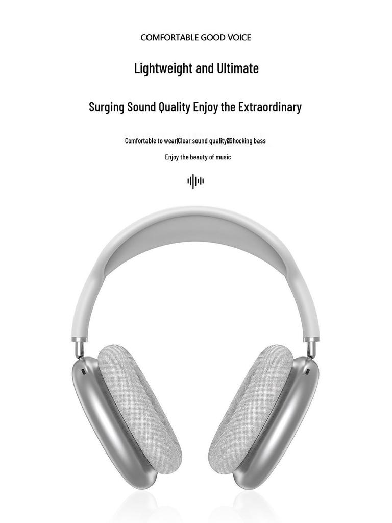 Беспроводные Bluetooth-наушники P9AirMax с оголовьем, мощным басом и зарядкой Type-C