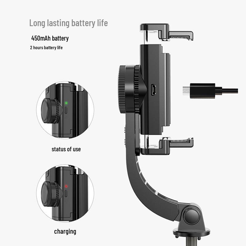 Single-Axis Handheld Mobile Stabilizer & Selfie Stick with Remote Control