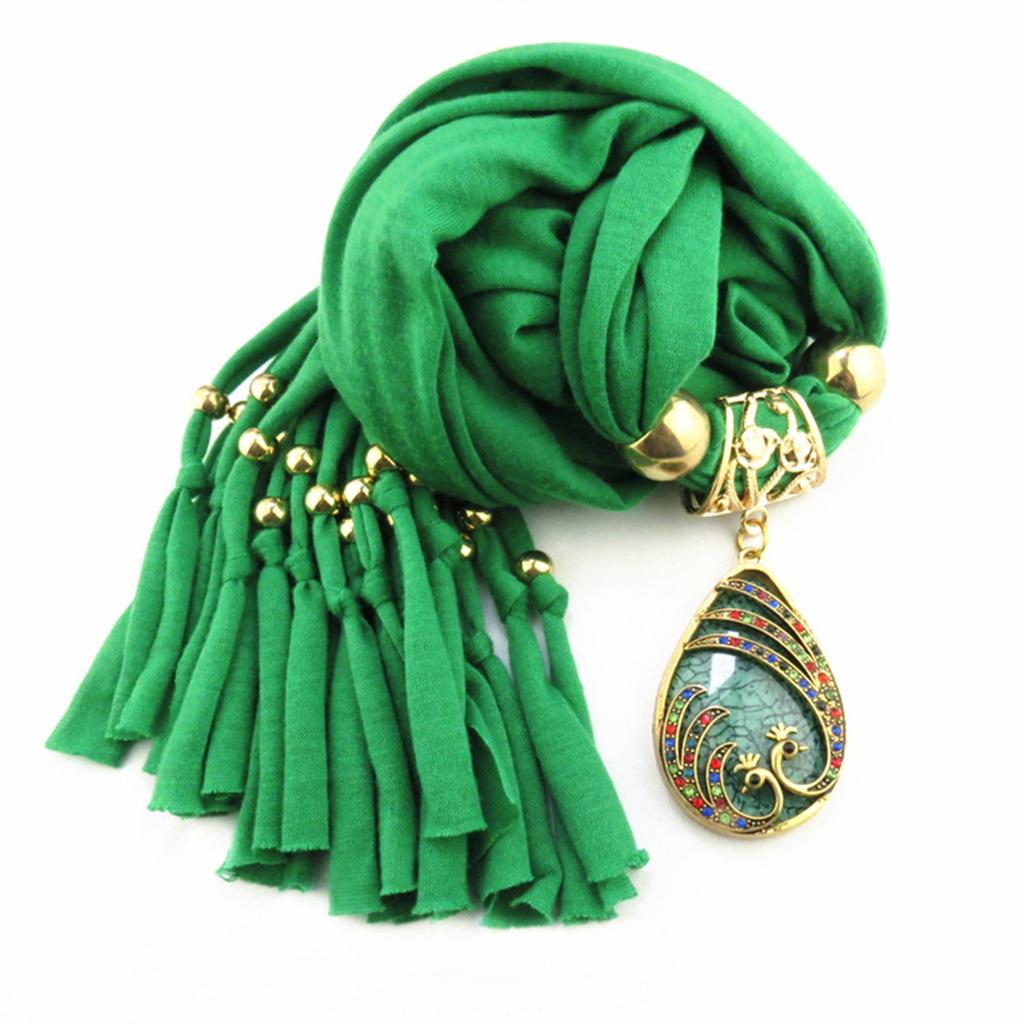 Gorgeous Beads, Circular Ring Scarf, Women's Scarf Accessories, Necklace, Ethnic Style Scarf