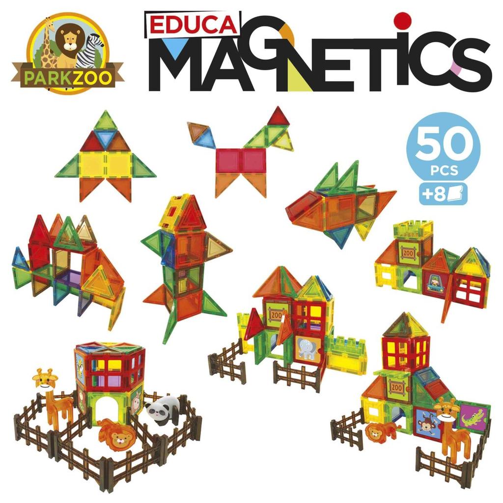 Educa-Borras Magnetics Zoo Toy Constructor Set 50 pcs Multicolor