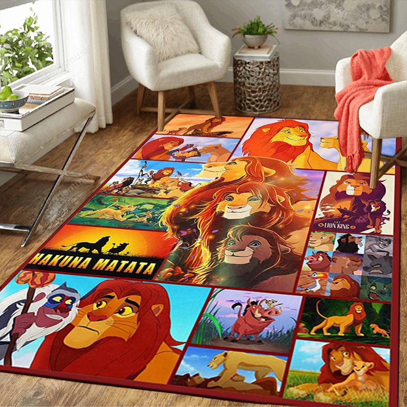 1Pc Lion Collage Rug Office Carpet Indoor Outdoor Doormat Nonslip Soft Comfortable Living Christmas Halloween Xmas Gift D924505