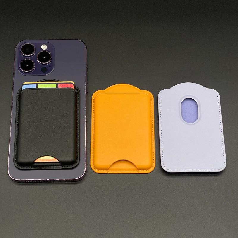 Прочный магнитный держатель для карт для магнитного кожаного чехла-кошелька для 16 15 Pro Max для Galaxy S25 S24 Ultra аксессуары держатель для карт