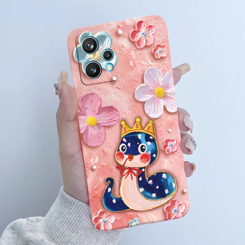Чехол для телефона Realme 9 Pro Plus RMX3392 RMX3393 Дизайн 'Цветочная Девочка' Мягкий Силикон ТПУ Задняя Панель Для Realme9 4G RMX3521 Чехлы