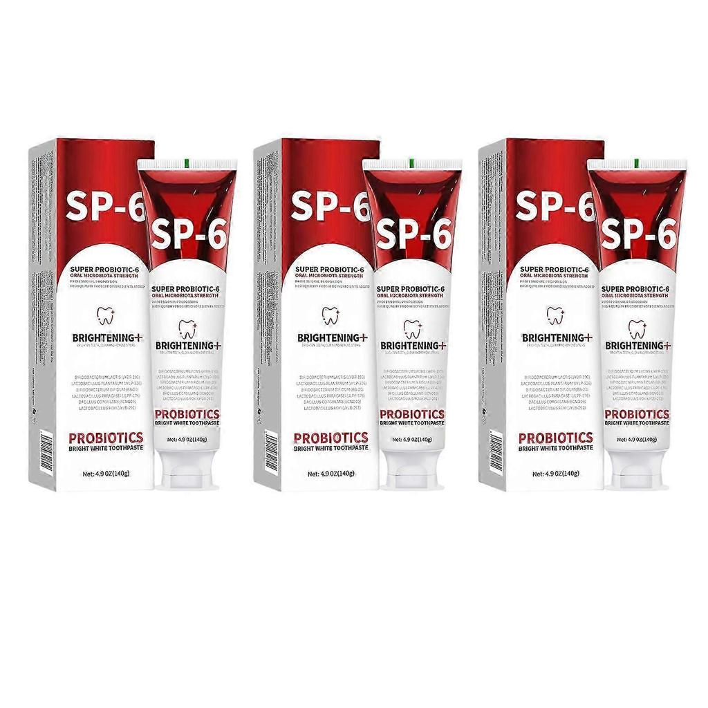SP6 Пробиотики Отбеливающая зубная паста Удаляющая неприятный запах Зубная паста для ежедневного использования
