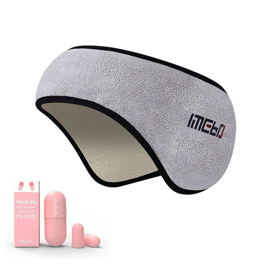 Sleep Mask With Ear Cushions For Relaxation And Noise Reduction. Adjustable Cotton Eye Mask For Sleep Headphones