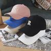 R Standard Hard Top Unisex Baseball Cap - Korean Style with Sun Protection