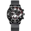 Fashion Black Men Watches Man Calendar Quartz Wristwatches Men Casual Business Watches Luxury Mens Round Dial Analog Watch